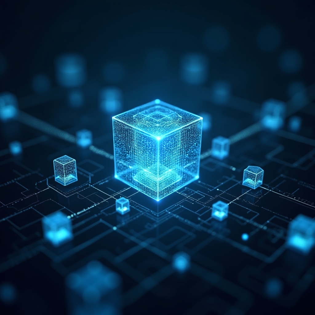 Secure cloud storage infrastructure with encryption and redundancy visualization